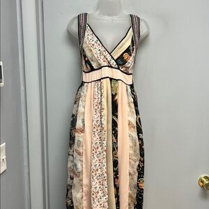 Altar’d State Mixed Print Boho Maxi Dress – Size Medium